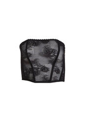 Romantic Floral Lace Corset Top