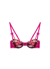 Butterfly Embroidery Balconette Bra