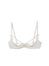 Peekaboo Lace Bra Silk Straps