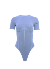 Soft Cotton Bodysuit with Flattering Princess Seams