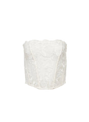 Lola Bow Embroidery Corset Top