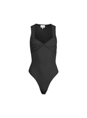 Sleek Jersey Knot Bodysuit with Twist Detail
