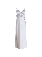 Lily Embroidery Cutout Slip Silk Romance