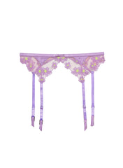 Floral Embroidered Garter Belt Lingerie