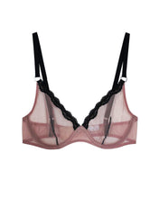 Sheer Tulle Demi Bra Romantic Lingerie