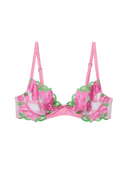 Wild Strawberry Demi Bra Playful Iridescent Strawberries