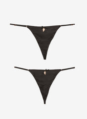 Silk Bestie Luxe Set with Rose Gold Charms