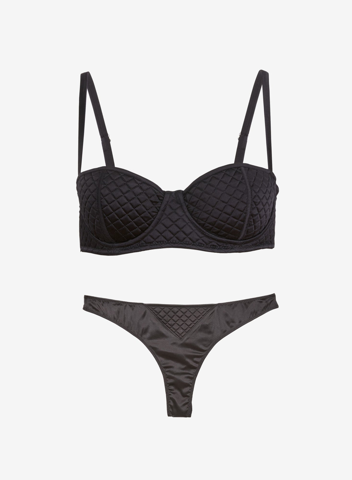 Silk Quilted Lingerie Set