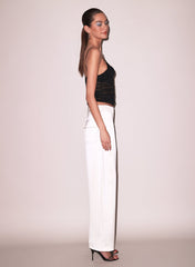 Plunge Mesh Cami with Ruching