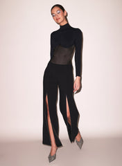 Mock Neck Bodysuit Elegant Evening Wear
