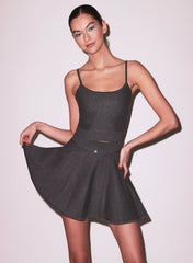 Knit Corset Top Flattering Seamless Stretch Jacquard