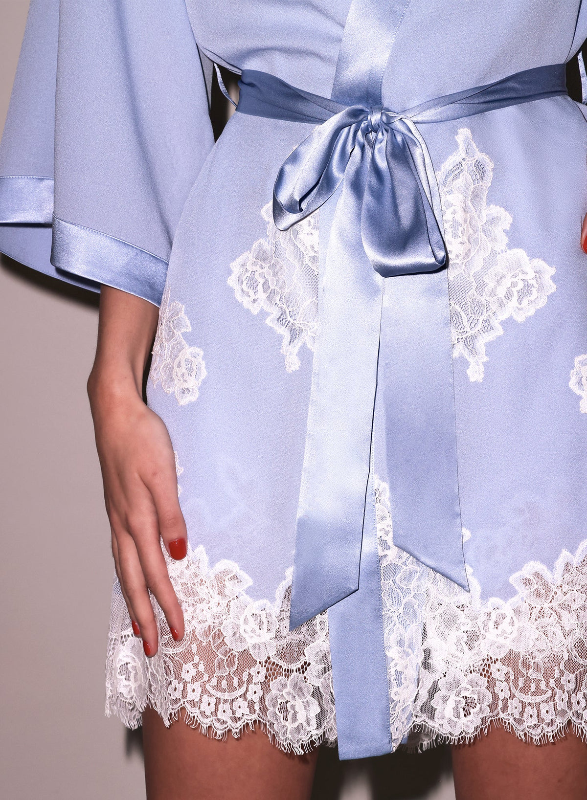 Lace Silk Robe Romantic Elegance