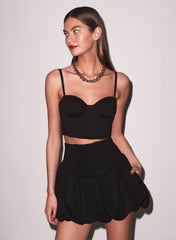 Terry Bubble Skirt Playful Princess Seams