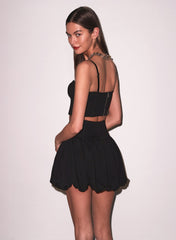 Terry Bubble Skirt Playful Princess Seams