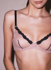 Sheer Tulle Demi Bra Romantic Lingerie