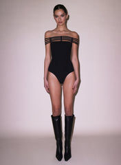Sofia Strappy Bodysuit Off The Shoulder Style