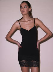 Soft Cotton Slip with Lace Hem