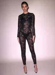 Lace Catsuit Elegant Evening Wear