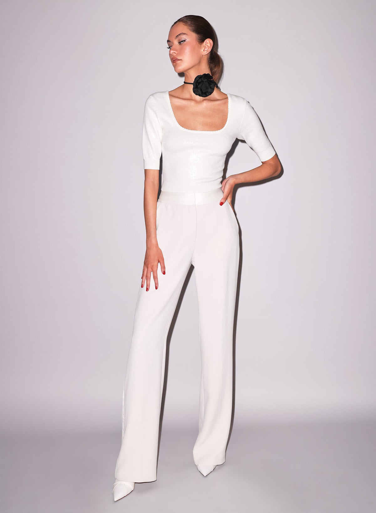 Satin Stripe Tuxedo Pants