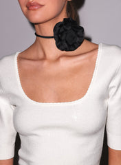 Sequin Knit Scoop Neck Top Sparkling Evening Glamour