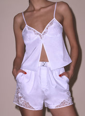 Romantic Lace Trim Boxer Shorts
