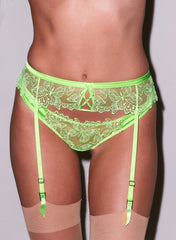 Butterfly Embroidered Tulle Thong