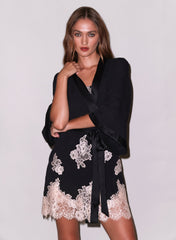 Lace Robe Silk Georgette Playful Fit