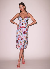 Dream of Floral Silk Dress