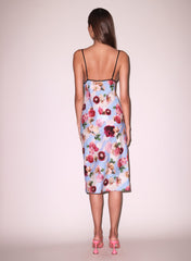 Dream of Floral Silk Dress
