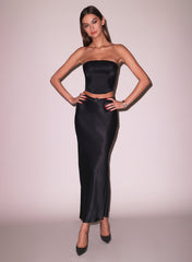 Silk Corset Top Flattering Boning Design