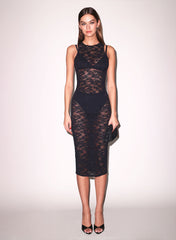 Stretch Lace Racer Tank Dress