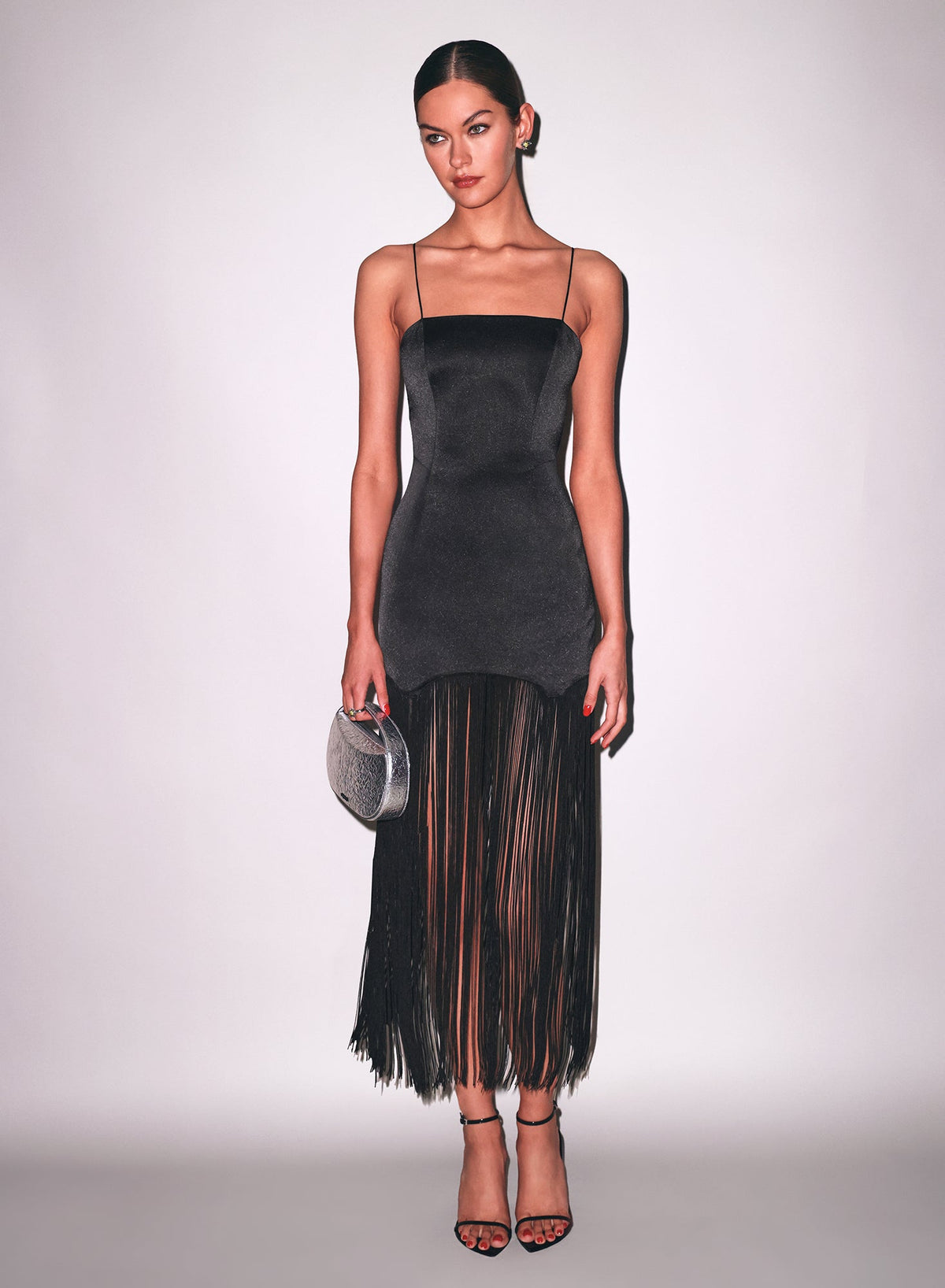 Swaying Fringe Maxi Dress