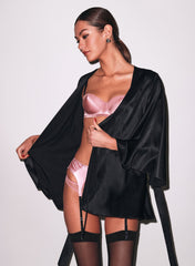 Flowing Angel Sleeve Silk Robe