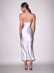 Lily Embroidery Cutout Slip Silk Romance