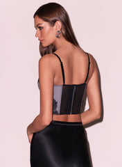 Sensual Lace Bustier with V Plunge