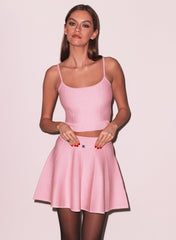 Knit Corset Top Flattering Seamless Stretch Jacquard