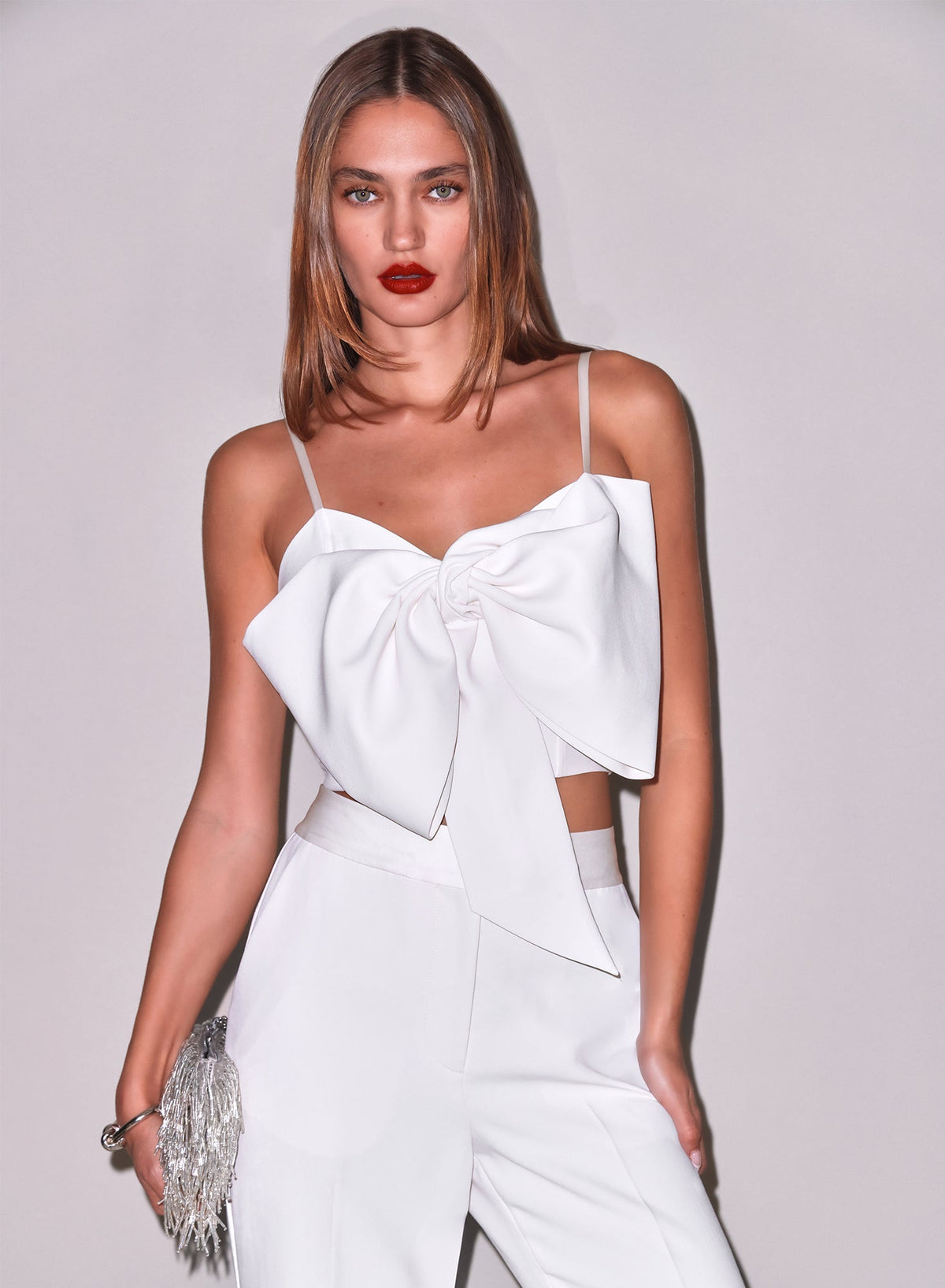 Chic Cropped Bow Top