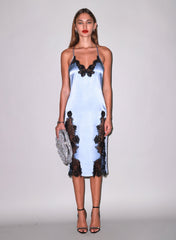 Lace Applique Slip Dress