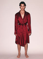 Luxurious Silk Jacquard Robe
