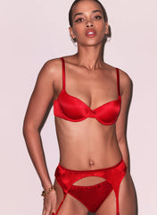 Seamless Balconette Bra with Flirty Bow