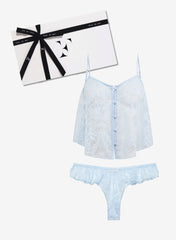 Lace Flutter Cami and Panty Set