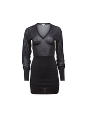 Elegant V Neck Mini Dress