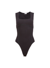 Scoop Neck Bodysuit Organic Cotton Soft Support