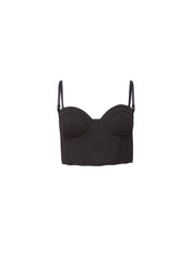 Cropped Terry Bustier Top