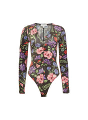 Plunge Bodysuit Elegant Evening Wear