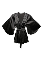 Flowing Angel Sleeve Silk Robe