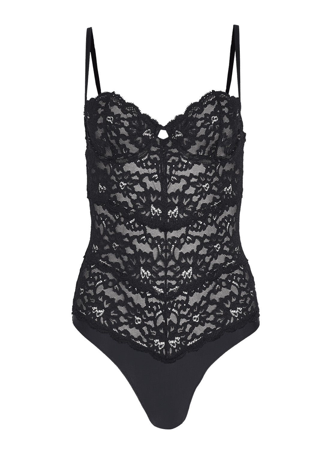 Lace Balconette Bodysuit with Cheeky Back