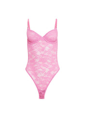 Stretch Lace Bodysuit Elegant Lingerie