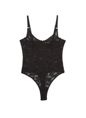 Stretch Lace Bodysuit Underwire Demi Bra