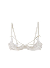 Peekaboo Lace Bra Silk Straps